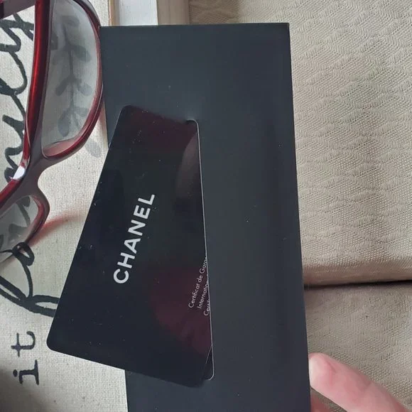 Chanel Red Sunglasses